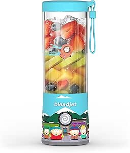 BlendJet 2 Portable Blender for Smoothies & Shakes - 16oz BlendJet Cordless Personal & Small Blender, USB-C Rechargeable & Self Cleaning - (South Park)
