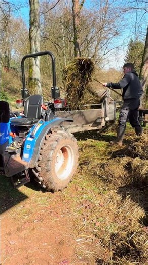 Transporting Manure with a Small Tractor