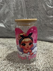 Angel Baby Glass Cup - Etsy
