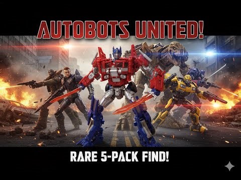 Rare Transformers AOE 5-Pack Review | Evasion Mode Optimus Prime & Autobots United! 🤖