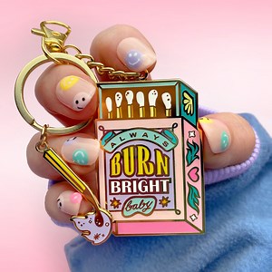 Burn Bright Matchbox Keychain - Mental Health Keyring Purse Charm - Lockdown Gift - Etsy UK