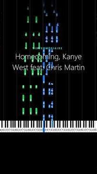 Homecoming – Kanye West | Intermediate Piano Tutorial #shorts