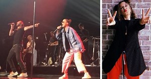 Millie Bobby Brown raps Girls Like You Maroon 5 concert Adam Levine Cardi B song