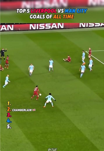 Top 5 Liverpool vs Man City Goals of All Time