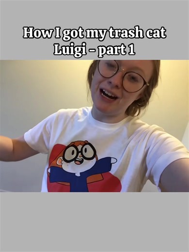 How I got my trash cat Luigi - part 1 - fyp #trash #cat #luigi