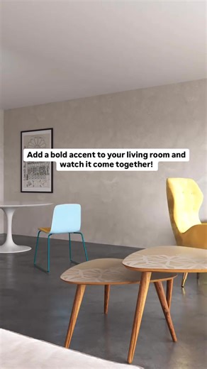 A little colour goes a long way! Adding bold accents to a neutral space can: 🎯 Create a striking focal point 🌈 Instantly lift your mood 🛋️ Make your living room feel anything but ordinary This is the design hack your living room’s been waiting for. [Home Interiors, Interior Design Tips, Interior Design, Modular Furniture, Living Room] | HomeLane