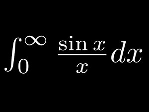 Feynman Integration Example 5 - Integral of sin(x)/x from 0 to infinity
