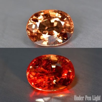 1.39Ct Oval_Flashing 100% Natural Color Change Garnet_Tanzania | eBay