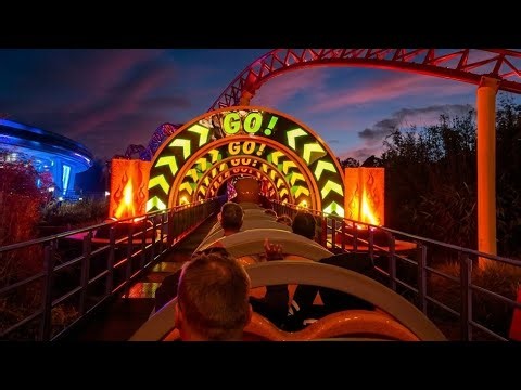 Slinky Dog Dash Full Ride at Night | Disney's Hollywood Studios January 2026