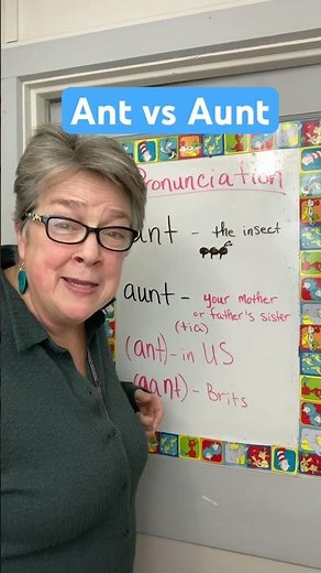 Ant vs Aunt #pronunciation#easyenglish#esl#englishmakesnosense