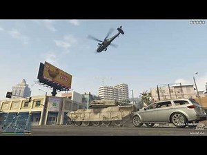 GTA 5 Epic Rhino Tank Rampage + Five Star Escape(VE:DGA 3.1.1)