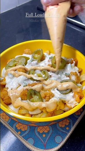 Epic Loaded Cheese Fries | Spicy Street-Style Loaded Fries #food #loadedfries #fries #viralshorts