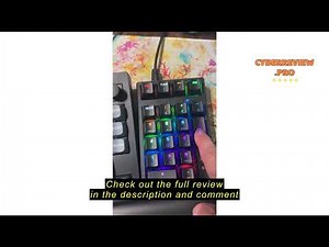 Review JPHTEK Number Pad, Mechanical USB Wired Numeric Keypad with RGB LED Backlit 21 Key Numpad,Mec