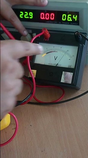 Practical of Analog voltmeter #voltage #practical #current #experiment #measurement