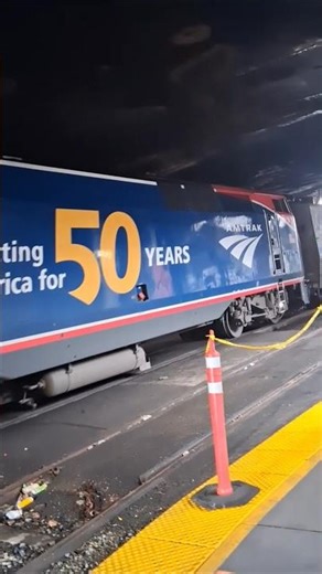 Amtrak 7 w/ P42 #108 makes west coast debut!#amtk108 #train