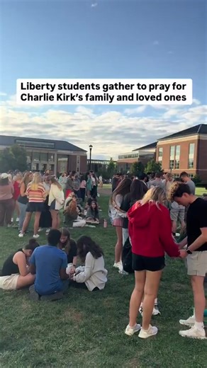 College students praying for Charlie Kirk. This gives us hope for the future of this country 🙏🇺🇲 | Blackout Coffee Co.