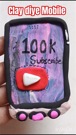 Diy idea💕💕How to make Mobile phone by Super clay⁉️✨#diy #creativeclayideas #clayart #claycraft #clay