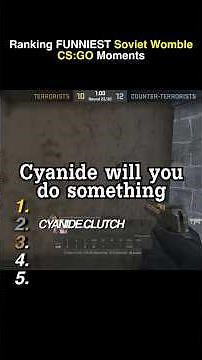 Ranking FUNNIEST CS:GO Soviet Womble Moments 😭 #csgo #funny #gaming #cs2 #sovietwomble