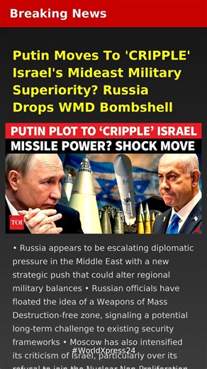 Putin Moves To 'CRIPPLE' Israel's Mideast Military Superiority? Russia Drops WMD Bombshell | Breakin