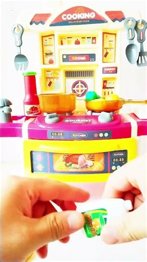 Kids Toy Kitchen Set Fun Pretend Cooking Play for Children #art #asmr #lego #cute#toyswala#toys