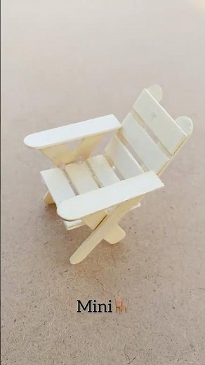 DIY Mini Chair 🪑 | Popsicle Stick Craft for Kids & Fun!