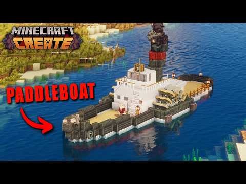 I Built A WORKING Riverboat In Create Mod