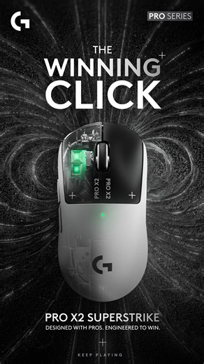 Faster clicks. Faster wins. ⚡ PRO X2 SUPERSTRIKE LIGHTSPEED Built for instant response. Stock arriving soon. Pre-orders now | Computer Mania