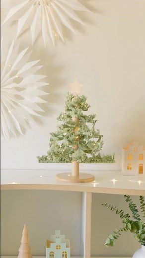 Ikea Hack Makramee Mini Tannenbaum 🌲 ✨ #diy #weihnachten #ikeahack