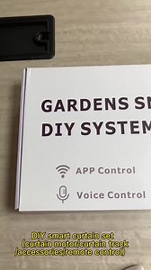 Garden Smart Curtains System Track Motor Wifi Tuya Smart Curtain Track DIY Curtain  Complete Set with Remote Control by Phone