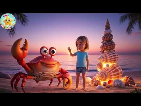 Crabby the Crab Counts Shells | Educational Nursery Rhymes and Counting Songs for Kids