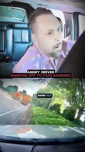 Angry driver lose it #shorts #police #driver #angry