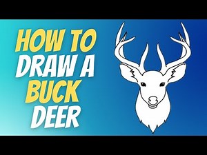 How to draw a Buck Deer. Deer Drawing Easy | Как нарисовать оленя