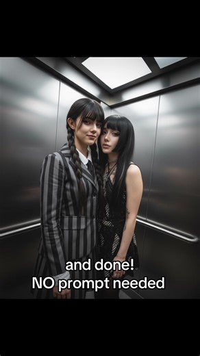 I try this filter on YouWare 🖤👻 #wensdayaddams #wensday #addamsfamily #youware #elevator #tutorial #fypage #fypシ゚viral🖤tiktok #fyppppppppppppppppppppppp