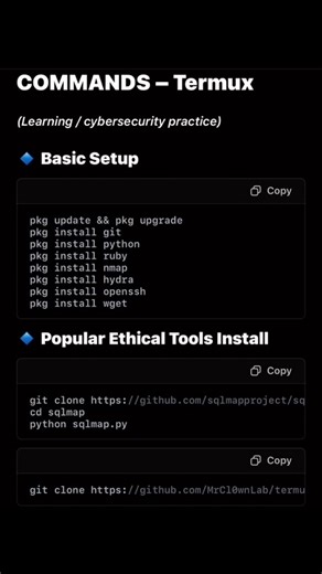 basic commands in termux