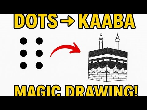 Dota turn into kaaba ✨| Easy pencil drawing tutorial | Islamic Art