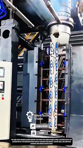 Automated plastic sheet extrusion and controlled discharge process in factory