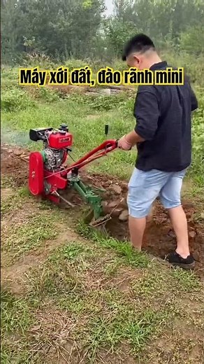 Tiller, trencher for burying water pipes