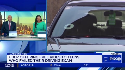 Free Uber rides for teens who failed the driver’s tests