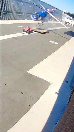 🚨BREAKING: Bell 407 Helicopter Crashes at Skypark Airport #aviation #viralvideo #airplane