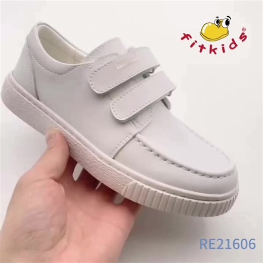 Fitkids White ShoesRE21606 New DesignUpgrade quality leather and outsoleProfessional in making Fitkids shoes since 1994 From Fit Well, reliable brand with excellent reputation and will keep providing more new design and high quality school shoes. # FITKIDS school shoes #Soft and #durable leathers!#Anti - skid outsole#high flexibility# blackschoololshoes # schoolshoes #backtoschoolshoes# shoefactory #leatherkidsshoes # maryjaneshoes #uniformshoes # childrenshoes #wholesaleshoes