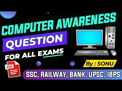 Computer Awareness MCQ Most important Questions and answers PDF for Competitive exams