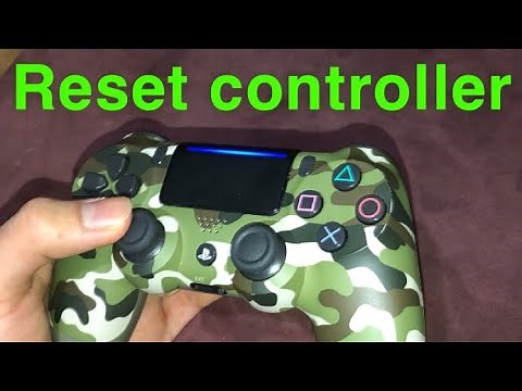PS4 HOW TO RESET YOUR CONTROLLER DUALSHOCK 4