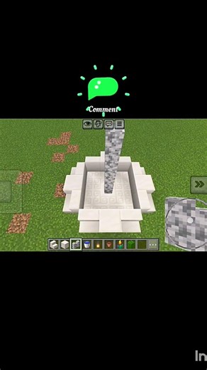 Easy Minecraft Fountain 💧#like #subscribe