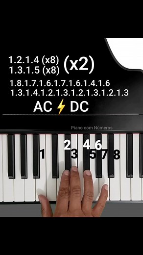 AC⚡DC Thunderstruck Piano Tutorial #acdc #acdcthunderstruck #pianorock #pianometal #pianocover #pianomusic #pianotutorial #pianochallenge #pianolesson #pianocomnumeros #foryoupage #foryou