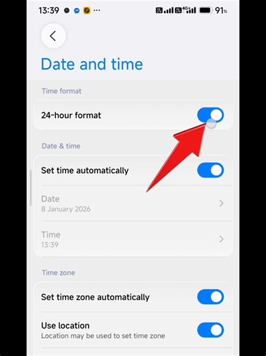 How to Change Time Format to 12 Hour on Redmi Note 14