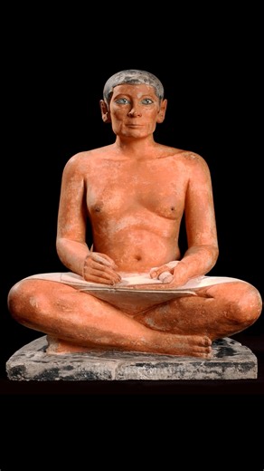 The Seated Scribe 🪶 c. 2620-2325 B.C. #AncientEgypt #History | Egypt Museum
