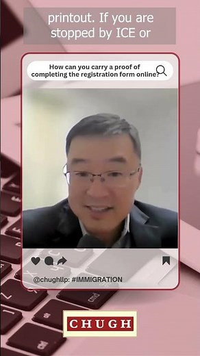 How can you carry a proof of completing the registration form online?