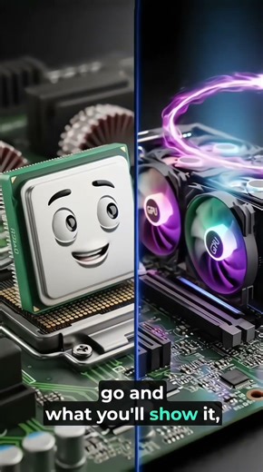 CPU vs GPU: Who is the REAL BOSS?💥 Object Talking Video