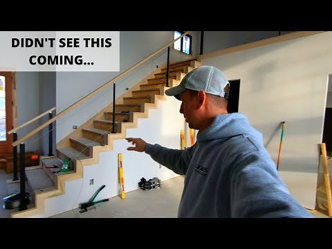My Modern Cable Railing Stair Disaster - How NOT to Set Metal Stair Posts