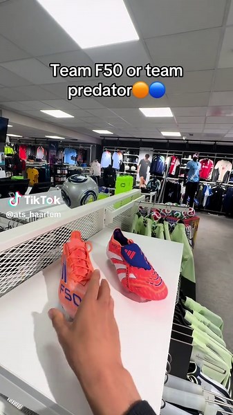 What do you choose?🧐 Team @adidas F50 or Team predator😍 📍Generaal Cronjestraat 2021 JH Haarlem #adidas #footballboots #f50 #predator #bellingham